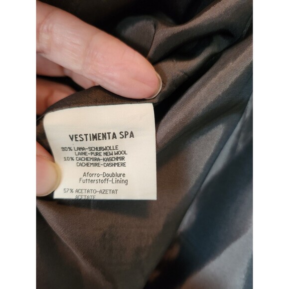 Vestimenta SPA Italian Wool Cashmere tweed speckle brown Jacket Size 40Reg - Picture 4 of 9
